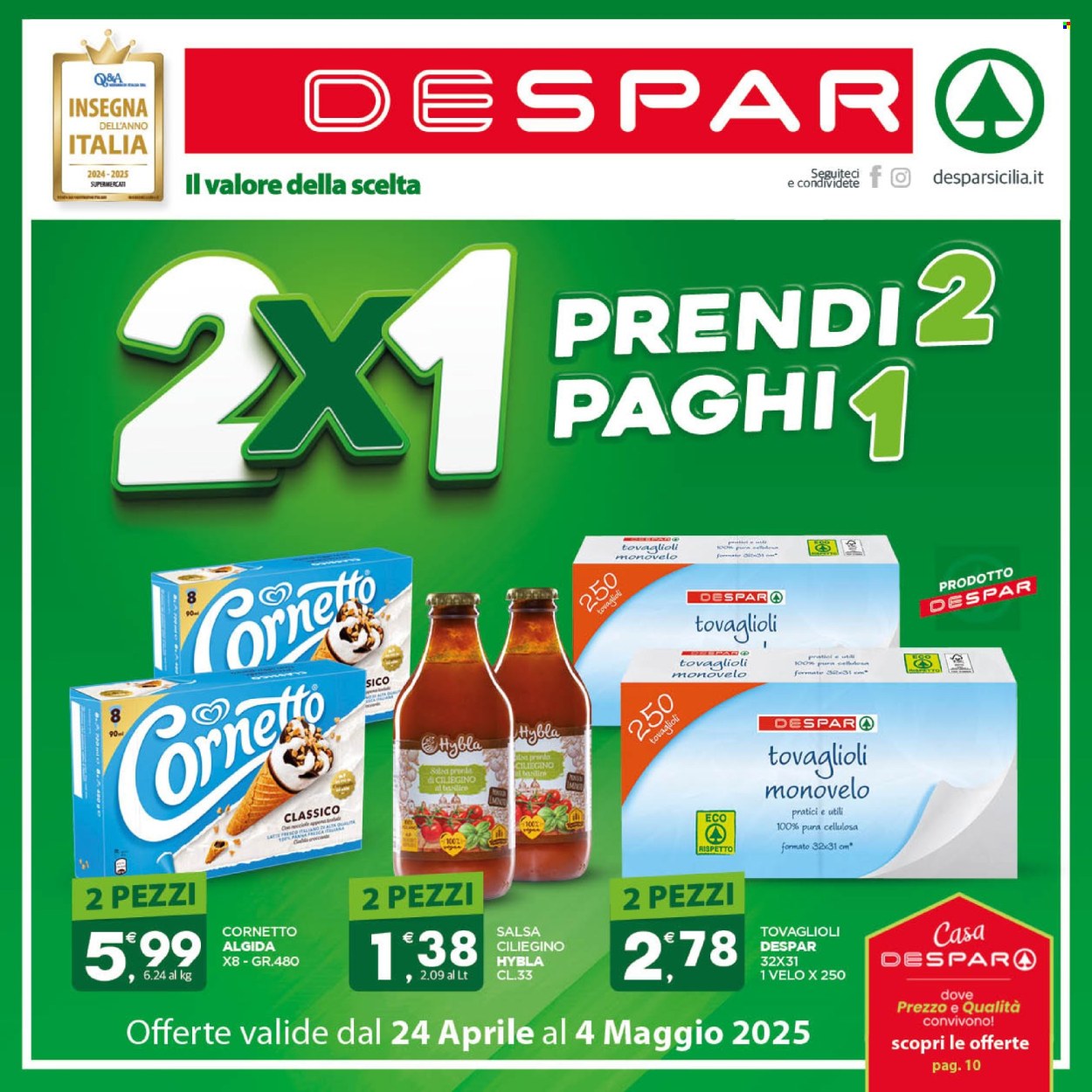 Volantino Despar - 24/4/2025 - 4/5/2025. Pagina 1
