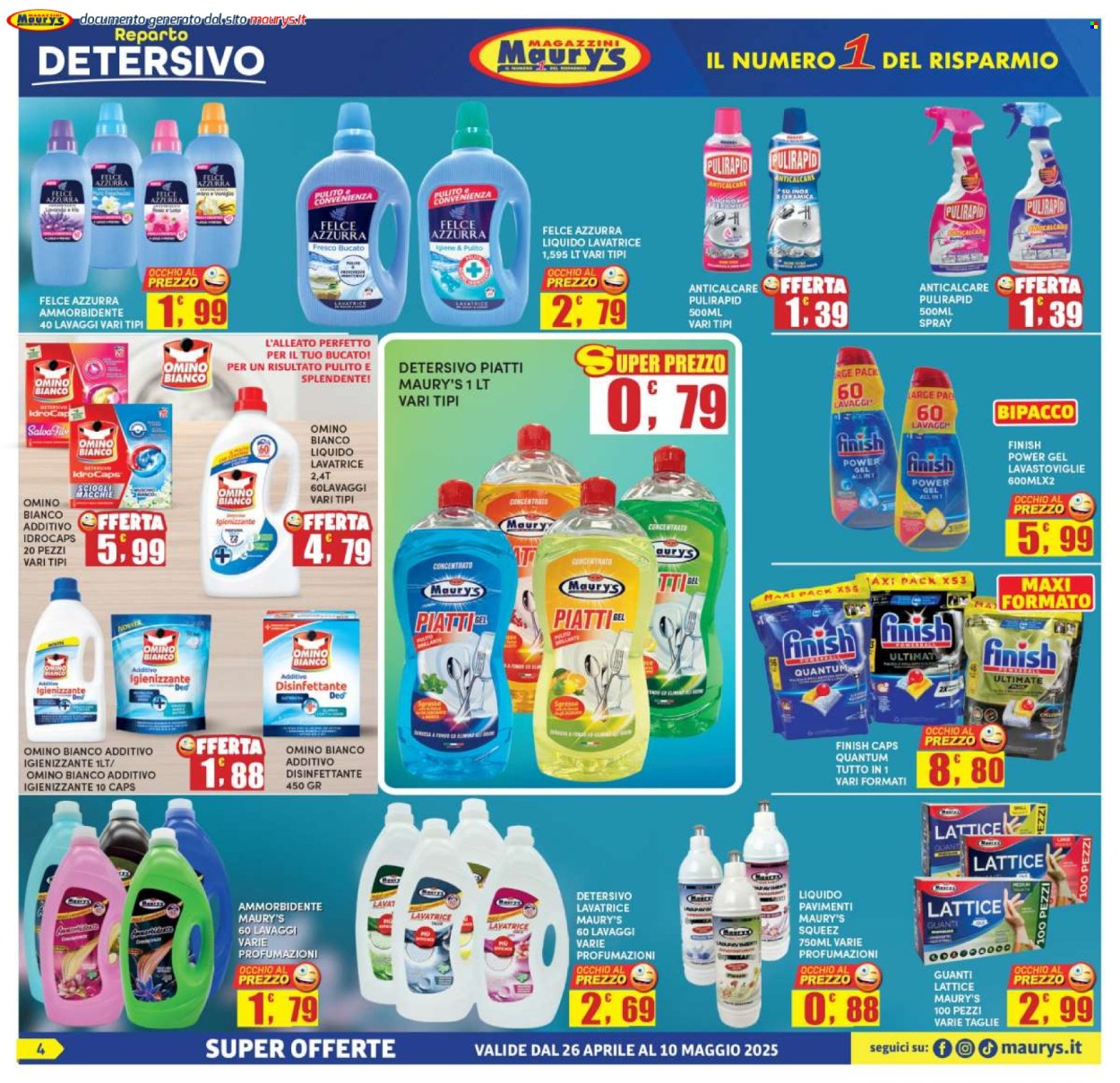 Volantino Maury's - 26/4/2025 - 10/5/2025. Pagina 4