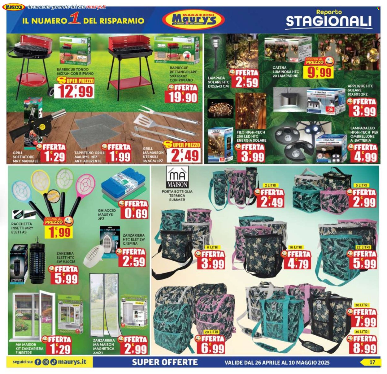 Volantino Maury's - 26/4/2025 - 10/5/2025. Pagina 17