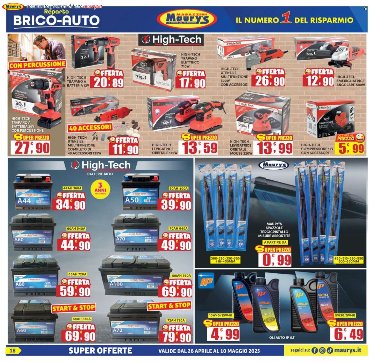 Volantino Maury's - 26/4/2025 - 10/5/2025. Pagina 18