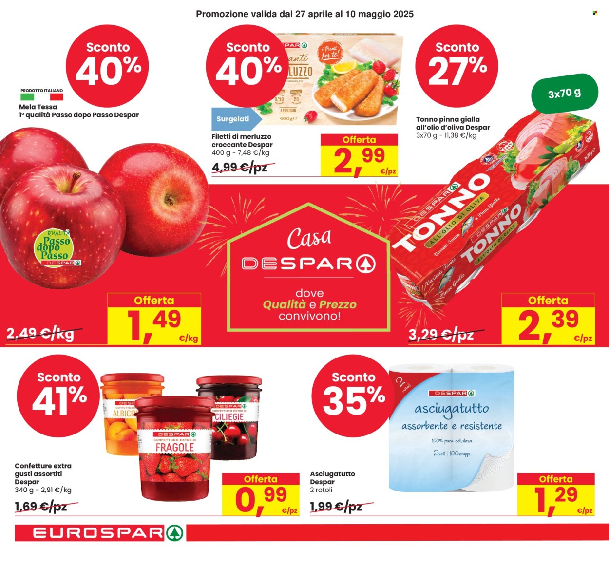 Volantino Eurospar - 27/4/2025 - 10/5/2025. Pagina 1