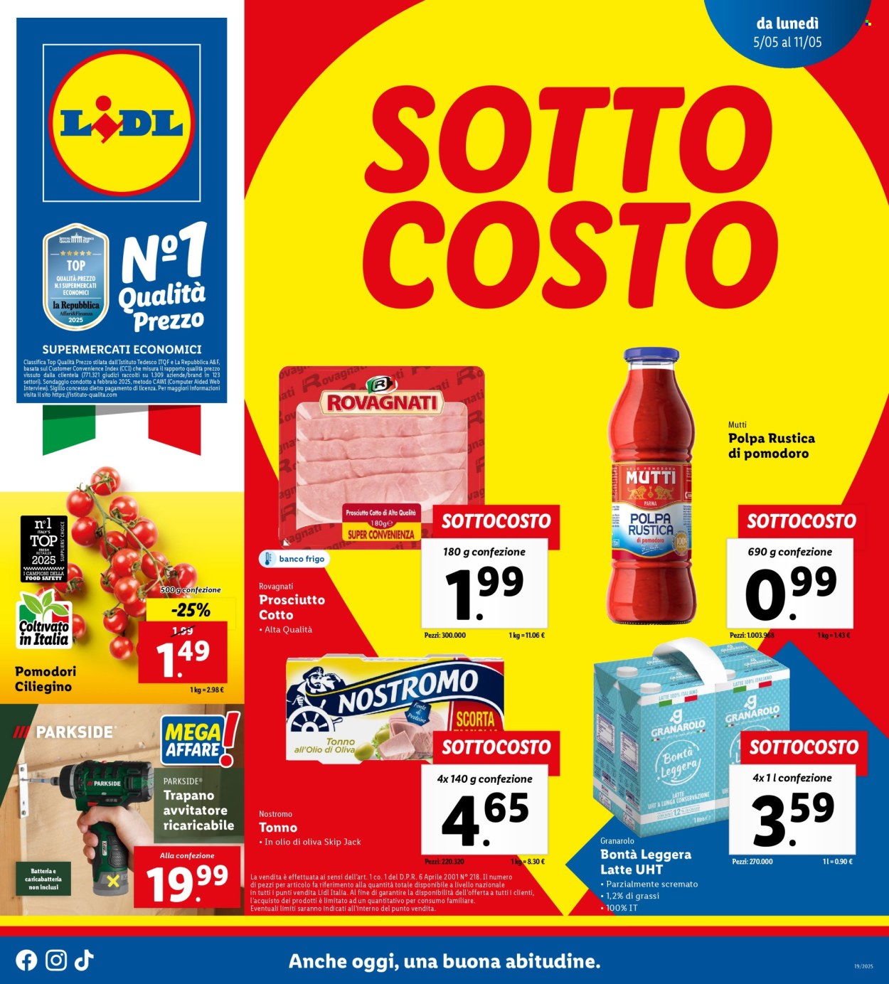 Volantino Lidl - 5/5/2025 - 11/5/2025. Pagina 1