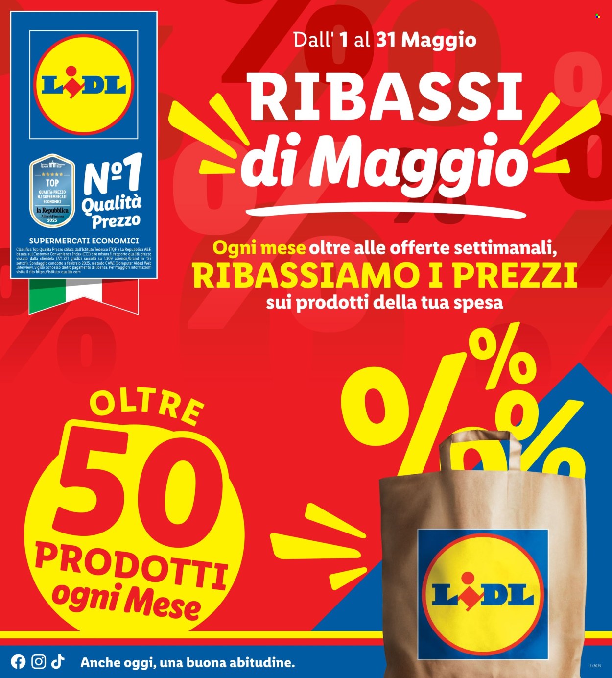 Volantino Lidl - 1/5/2025 - 31/5/2025. Pagina 1