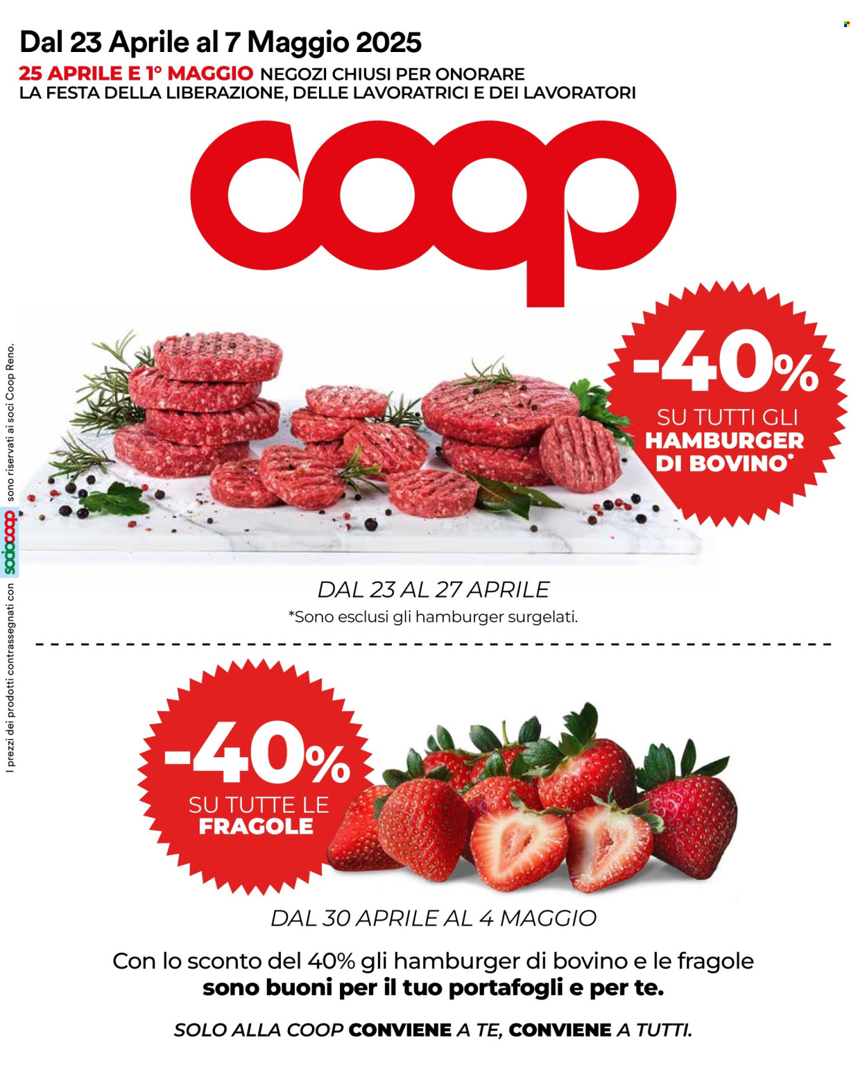 Volantino Coop - 23/4/2025 - 7/5/2025. Pagina 1