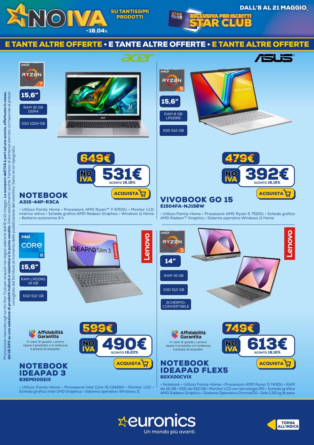 Volantino Euronics - 8/5/2025 - 21/5/2025. Pagina 10