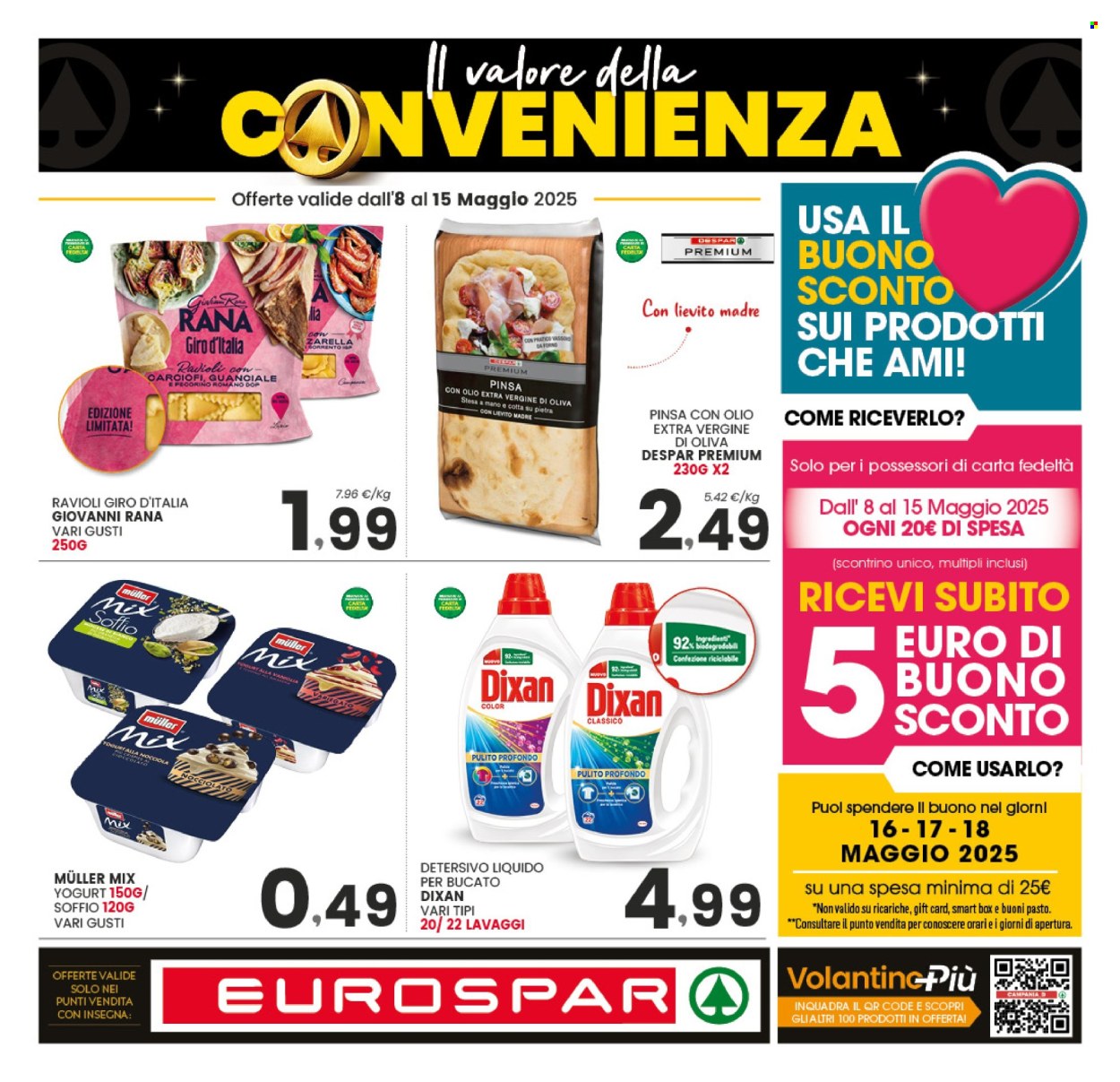 Volantino Eurospar - 8/5/2025 - 15/5/2025. Pagina 1
