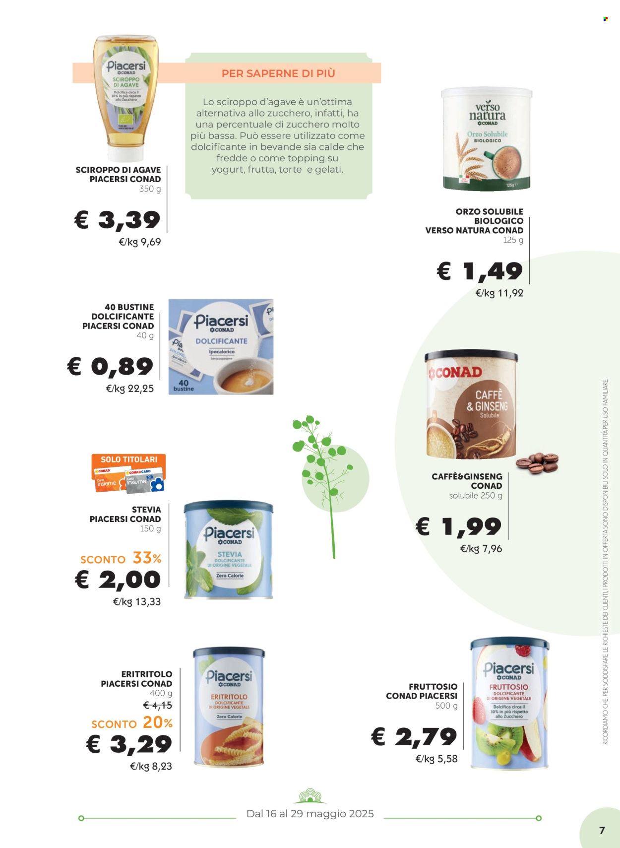 Volantino Conad - 16/5/2025 - 29/5/2025. Pagina 7