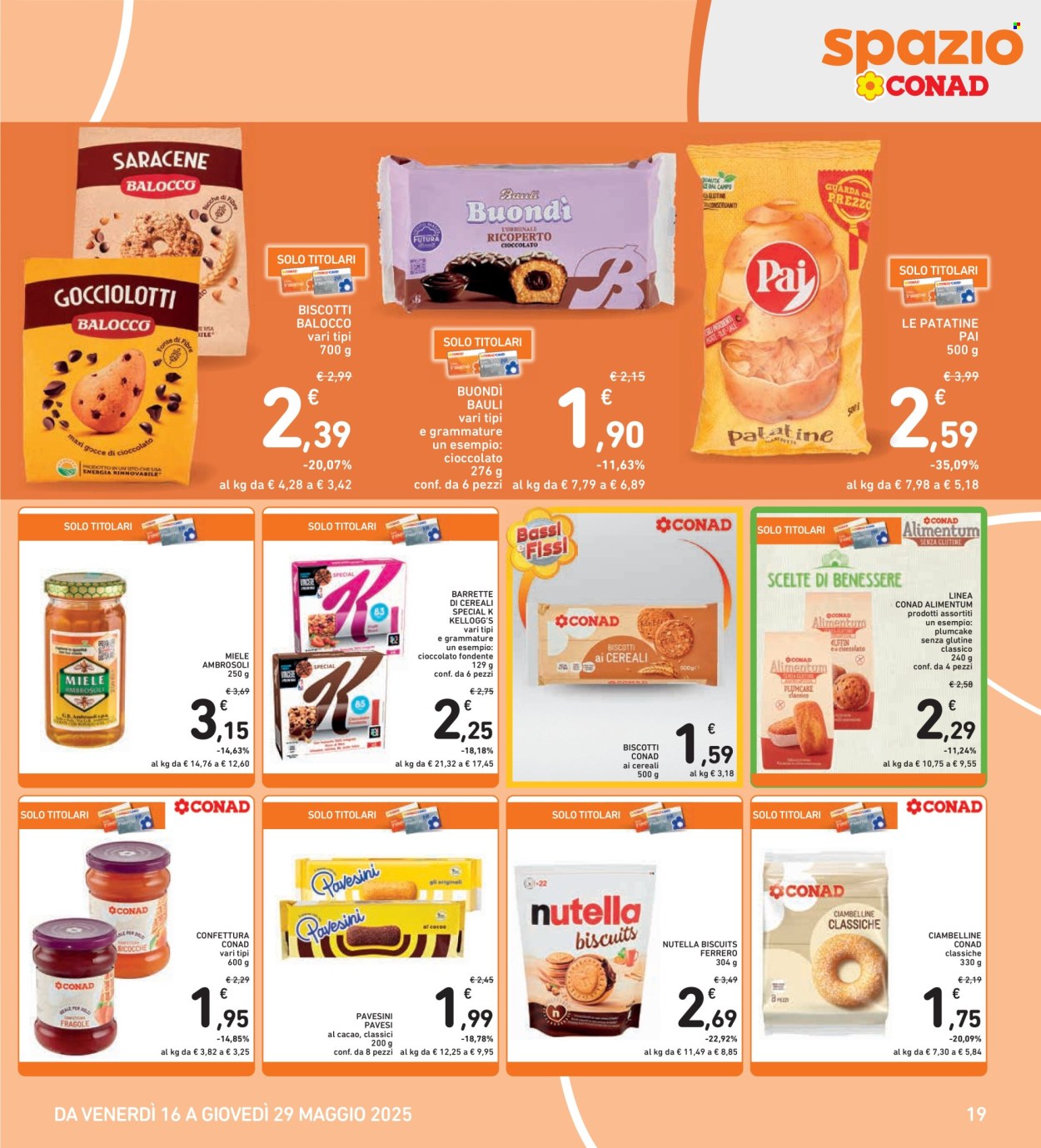 Volantino Spazio Conad - 16/5/2025 - 29/5/2025. Pagina 19