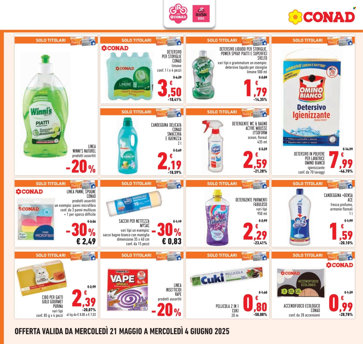Volantino Conad - 21/5/2025 - 4/6/2025. Pagina 20
