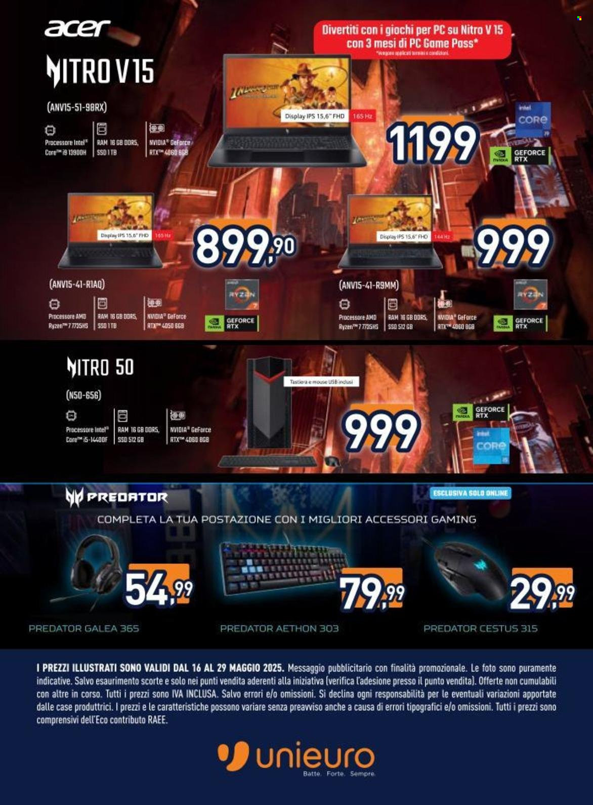 Volantino Unieuro - 16/5/2025 - 29/5/2025. Pagina 6
