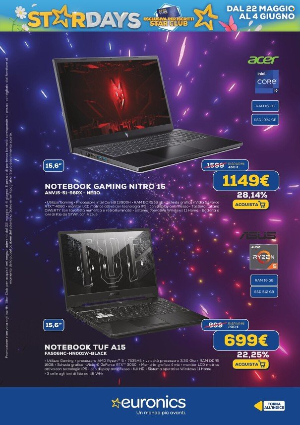 Volantino Euronics - 22/5/2025 - 4/6/2025. Pagina 10
