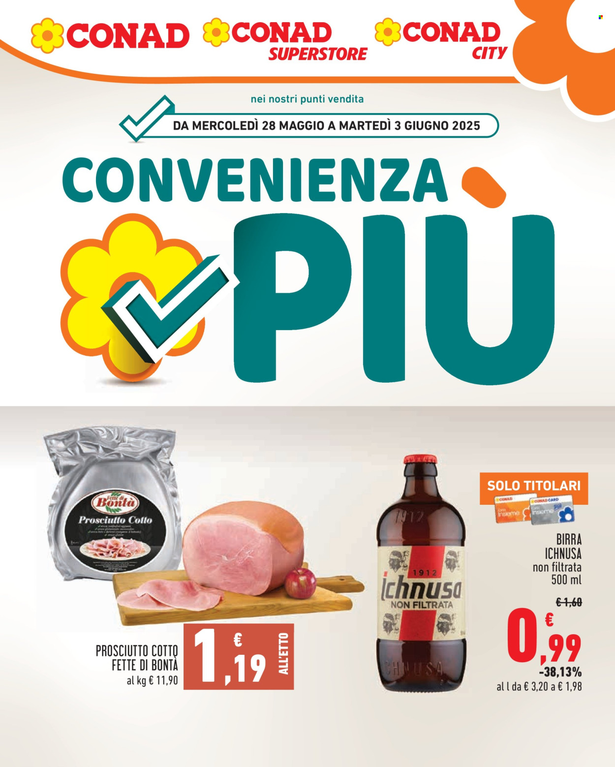 Volantino Conad - 28/5/2025 - 3/6/2025. Pagina 1