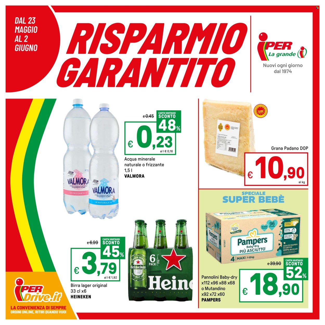 Volantino Iper, La grande i - 23/5/2025 - 2/6/2025. Pagina 1