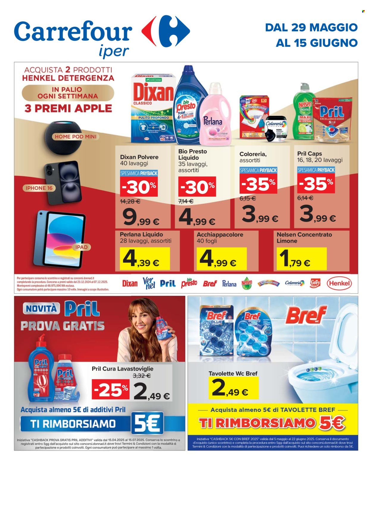 Volantino Carrefour - 29/5/2025 - 15/6/2025. Pagina 1
