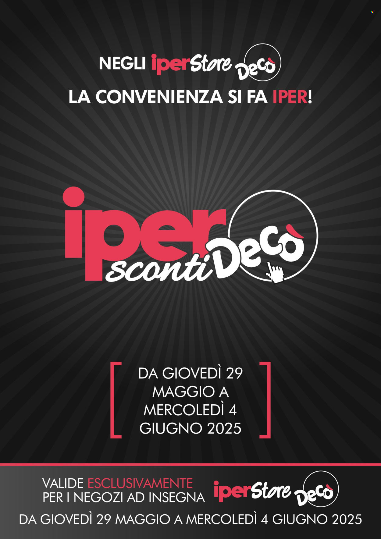 Volantino Deco - 29/5/2025 - 4/6/2025. Pagina 1