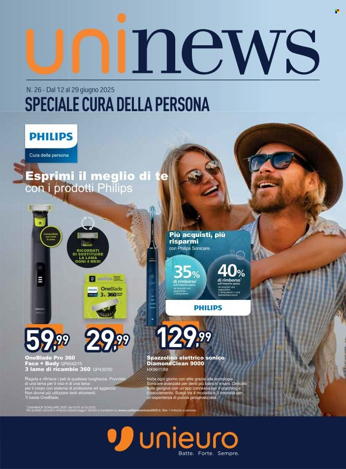 Volantino Unieuro - 12/6/2025 - 29/6/2025. Pagina 1