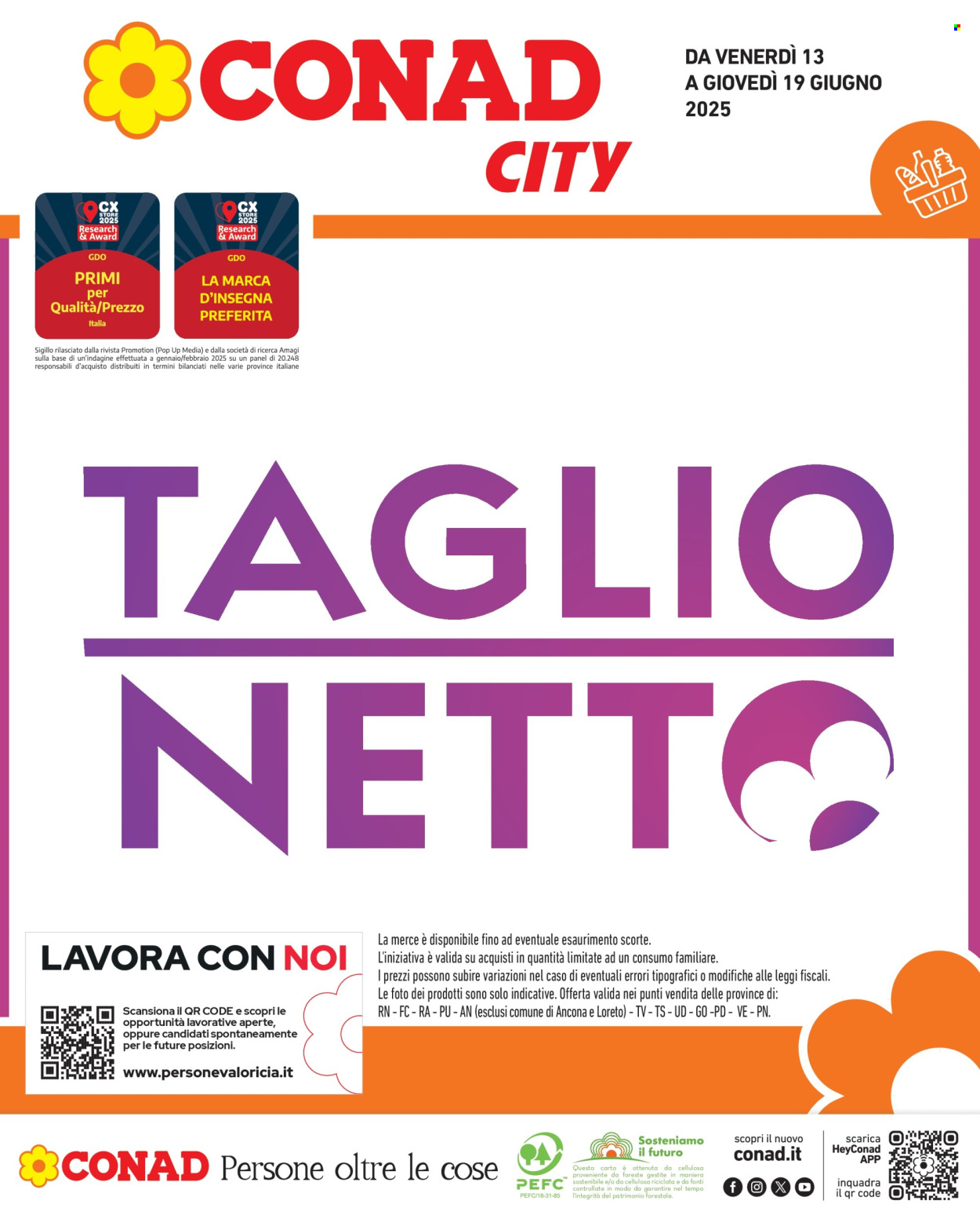 Leták Conad - 13.6.2025 - 19.6.2025. Strana 1