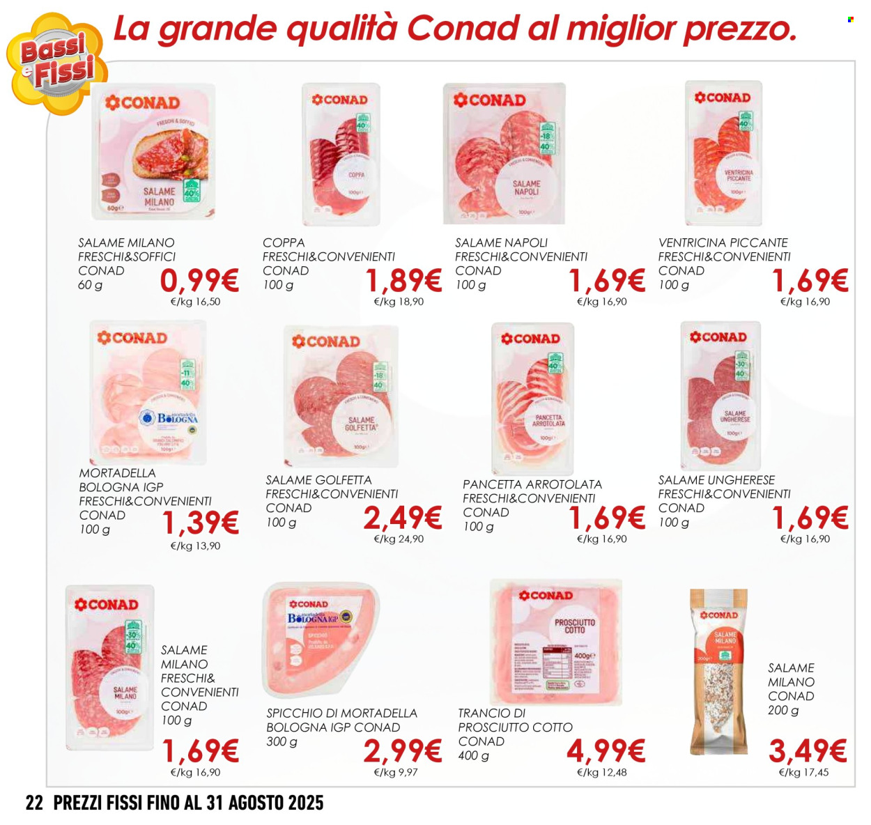 Leták Conad - 1.5.2025 - 31.8.2025. Strana 22
