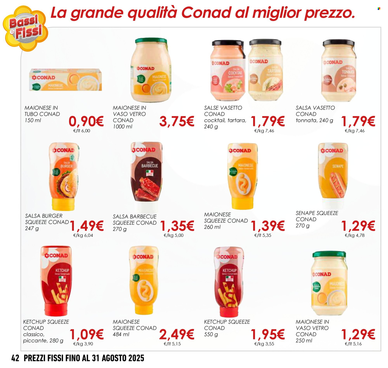 Leták Conad - 1.5.2025 - 31.8.2025. Strana 42