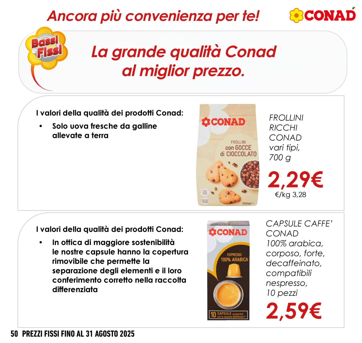 Leták Conad - 1.5.2025 - 31.8.2025. Strana 50