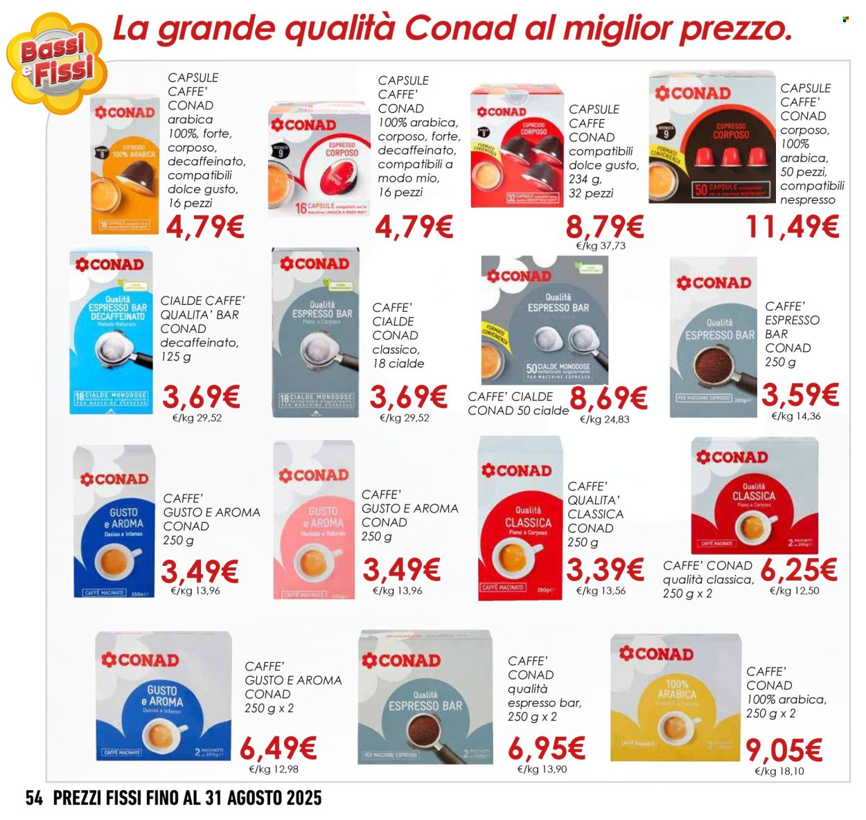 Leták Conad - 1.5.2025 - 31.8.2025. Strana 54