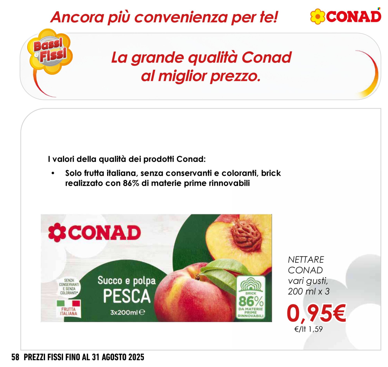 Leták Conad - 1.5.2025 - 31.8.2025. Strana 58