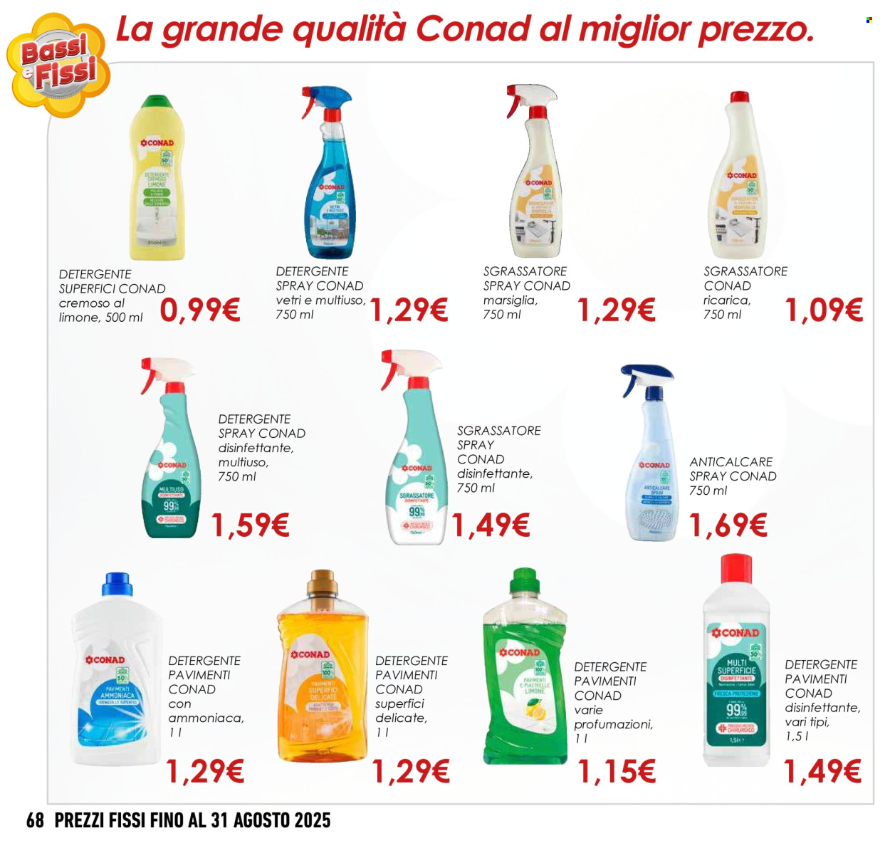 Leták Conad - 1.5.2025 - 31.8.2025. Strana 68