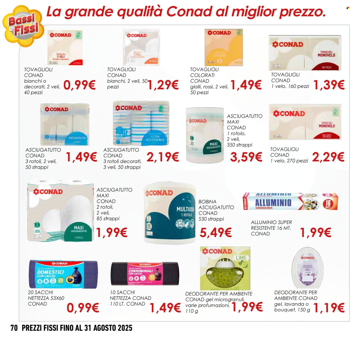 Leták Conad - 1.5.2025 - 31.8.2025. Strana 70