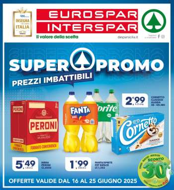 Volantino Eurospar - 16/6/2025 - 25/6/2025.