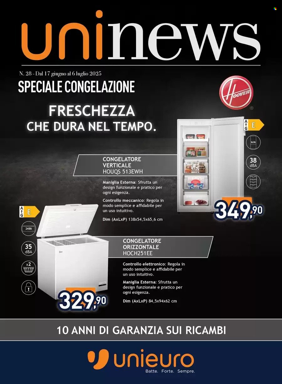 Volantino Unieuro - 17/6/2025 - 6/7/2025. Pagina 1