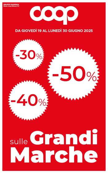 Volantino Coop - 19/6/2025 - 30/6/2025.