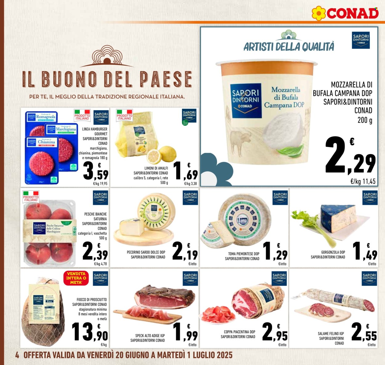 Leták Conad - 20.6.2025 - 1.7.2025. Strana 4