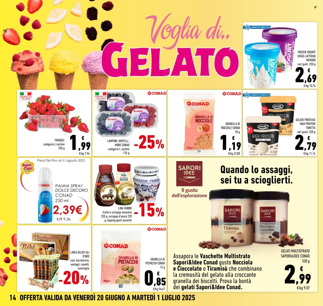 Leták Conad - 20.6.2025 - 1.7.2025. Strana 14