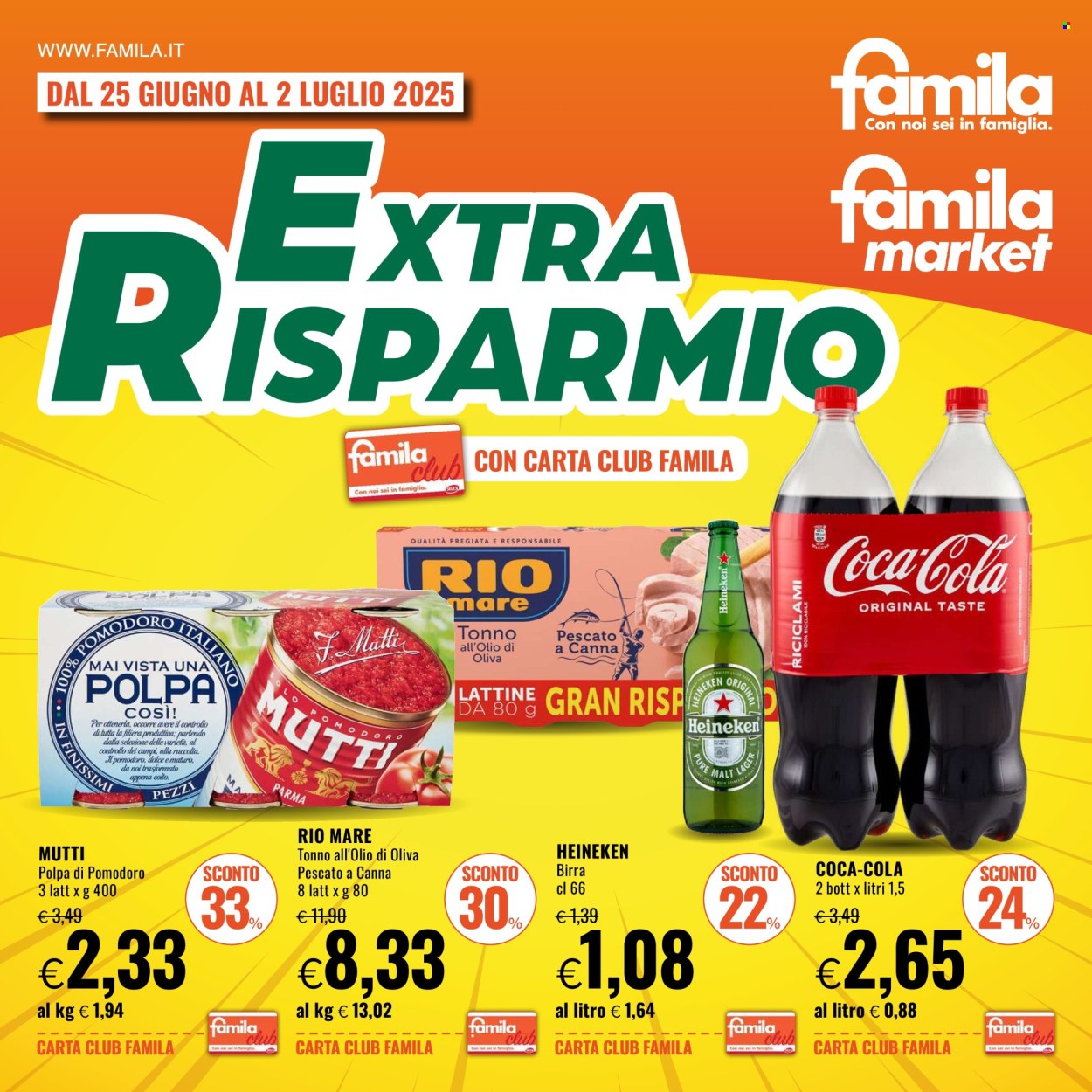 Volantino Famila - 25/6/2025 - 2/7/2025. Pagina 1
