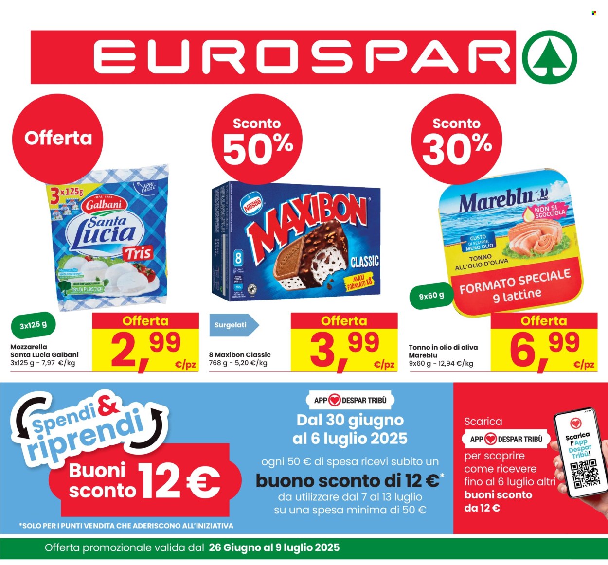 Volantino Eurospar - 26/6/2025 - 9/7/2025. Pagina 1