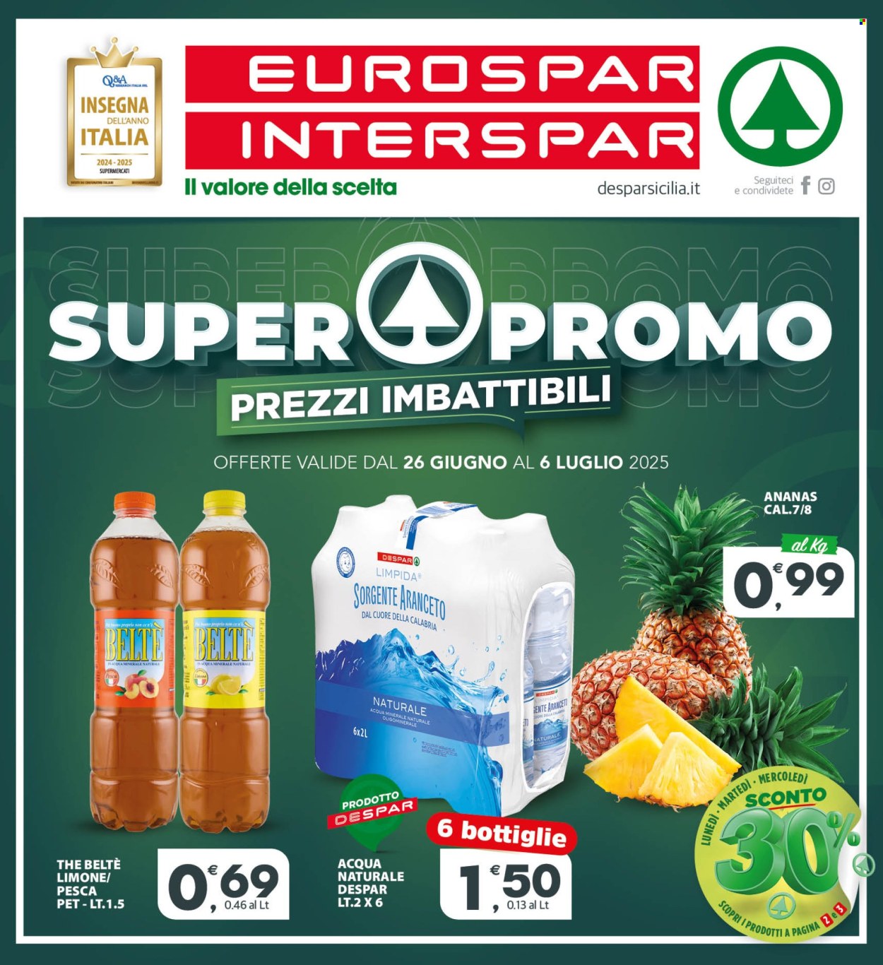 Volantino Interspar - 26/6/2025 - 6/7/2025. Pagina 1