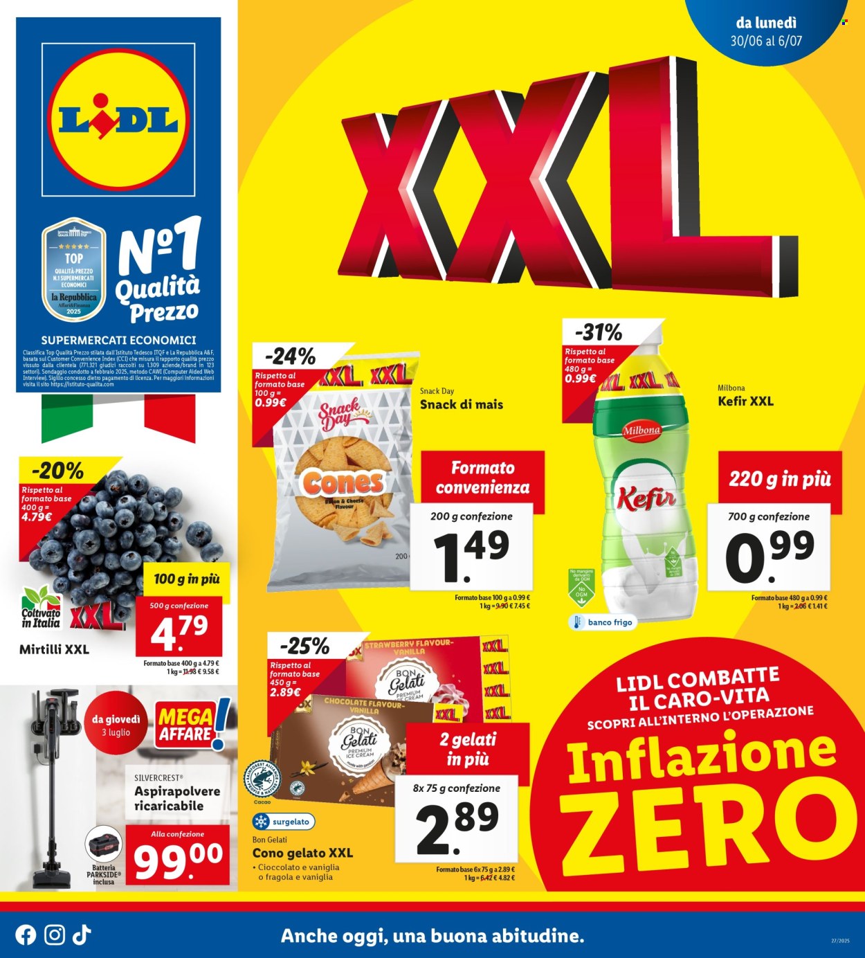 Volantino Lidl - 30/6/2025 - 6/7/2025. Pagina 1