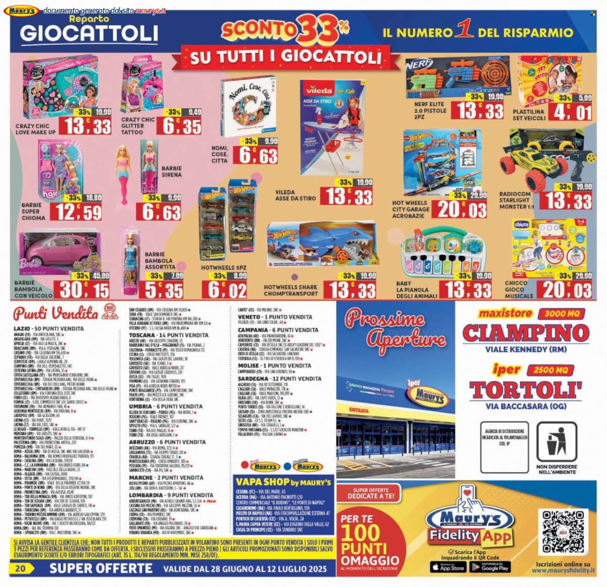Volantino Maury's - 28/6/2025 - 12/7/2025. Pagina 20