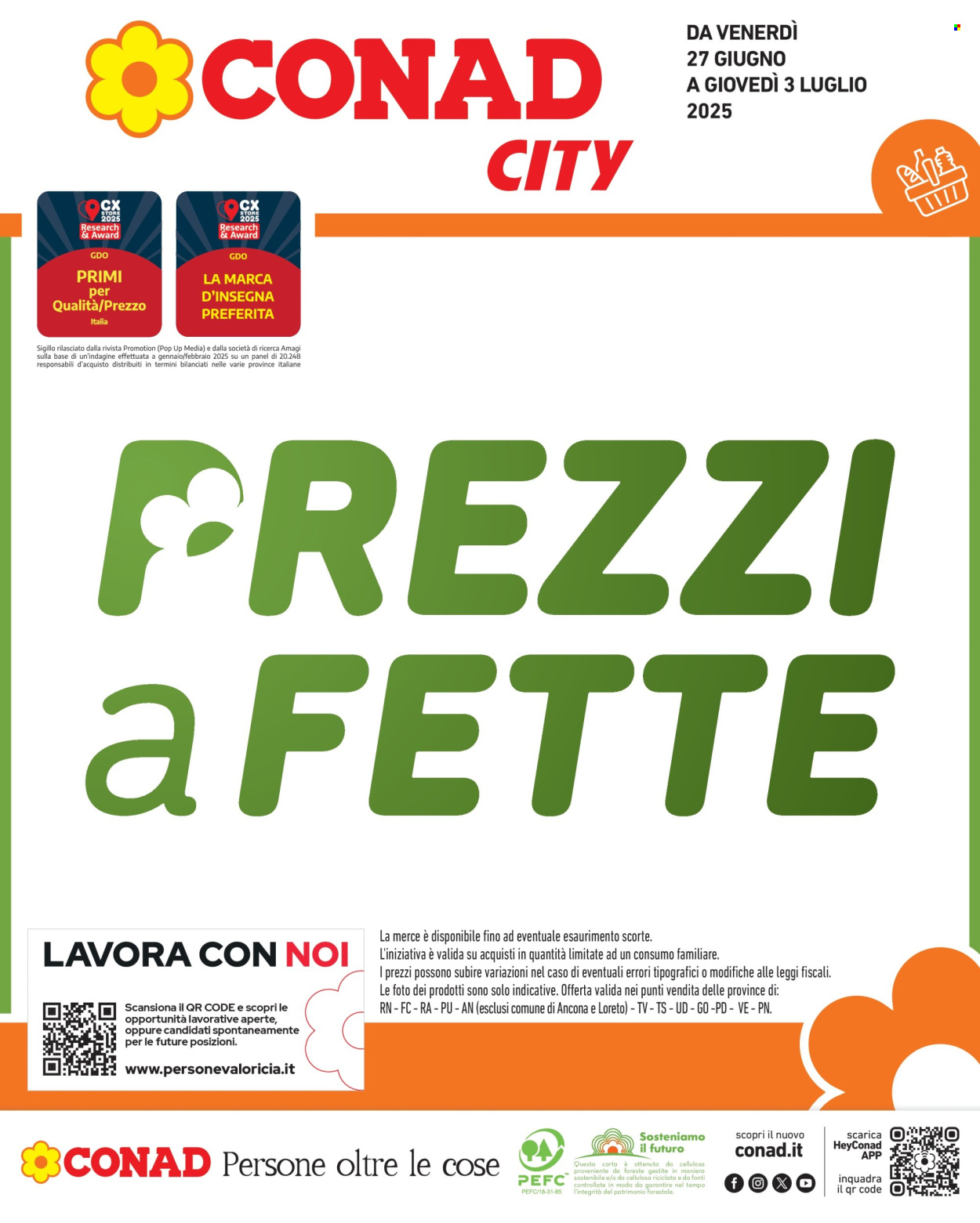 Leták Conad - 27.6.2025 - 3.7.2025. Strana 1