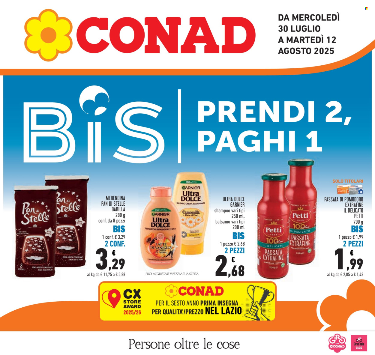 Volantino Conad - 30/7/2025 - 12/8/2025. Pagina 1