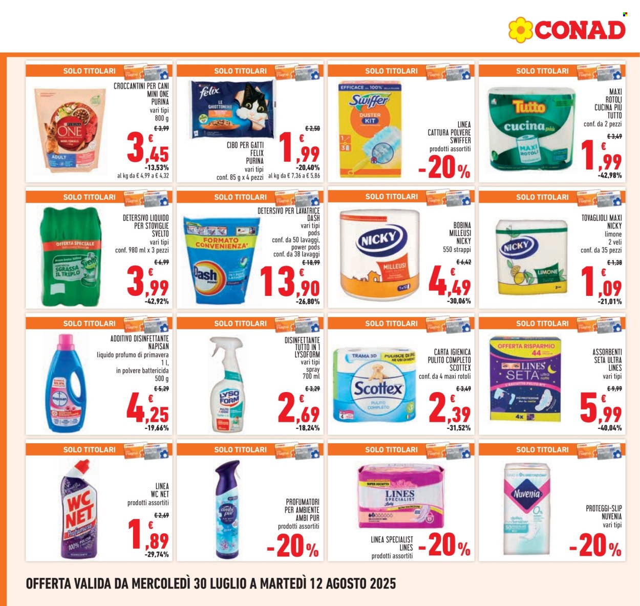 Volantino Conad - 30/7/2025 - 12/8/2025. Pagina 18