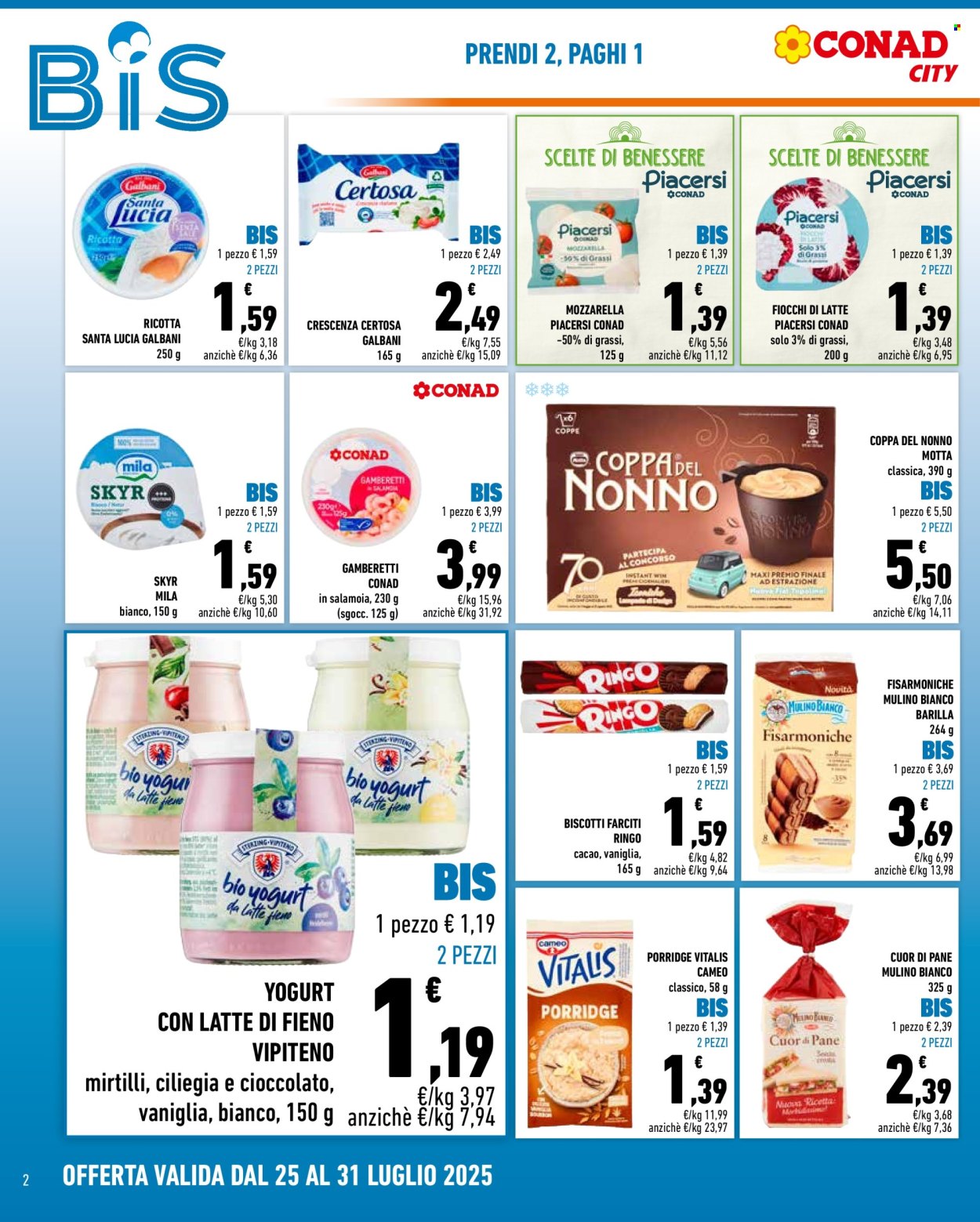 Volantino Conad - 25/7/2025 - 31/7/2025. Pagina 2