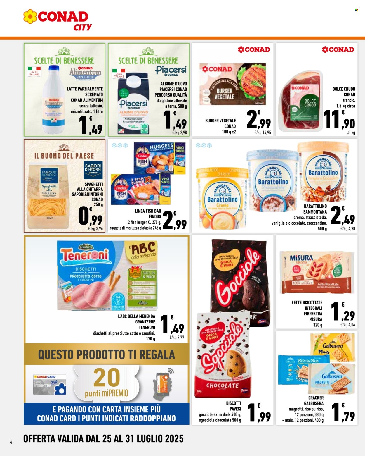 Volantino Conad - 25/7/2025 - 31/7/2025. Pagina 4