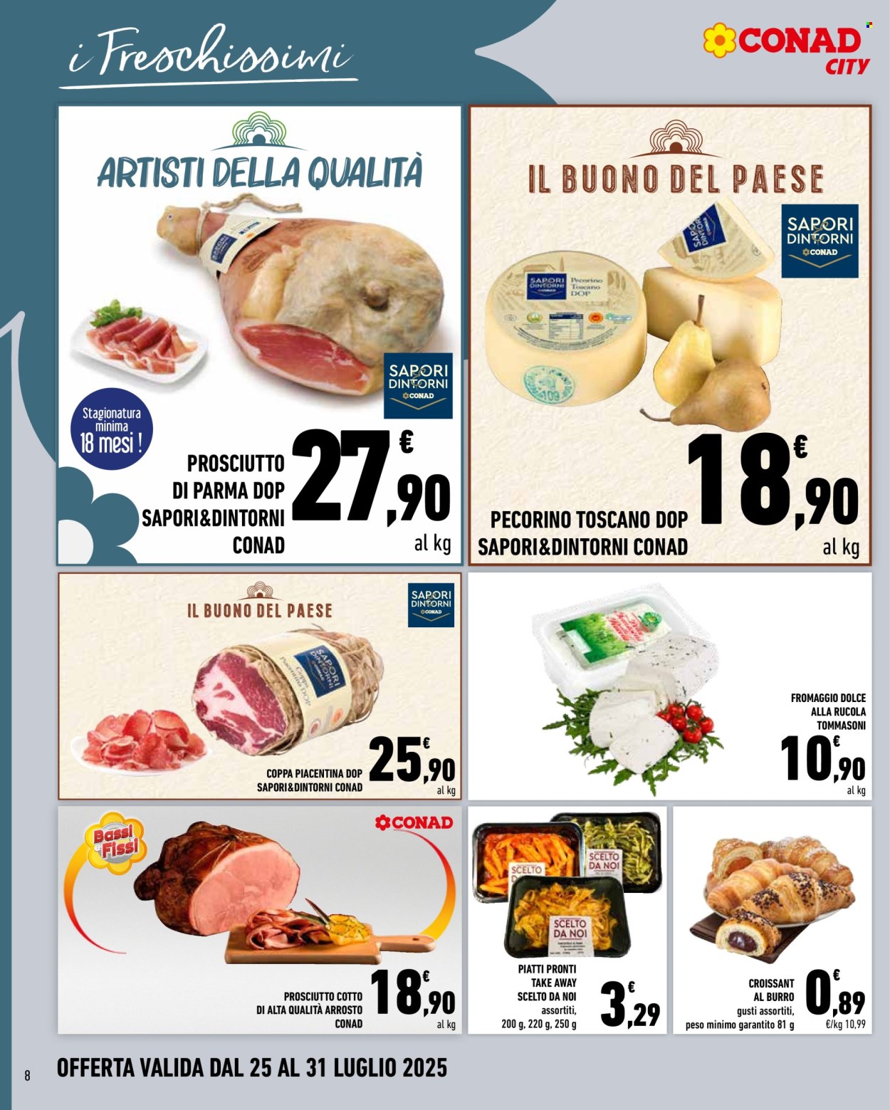 Volantino Conad - 25/7/2025 - 31/7/2025. Pagina 8