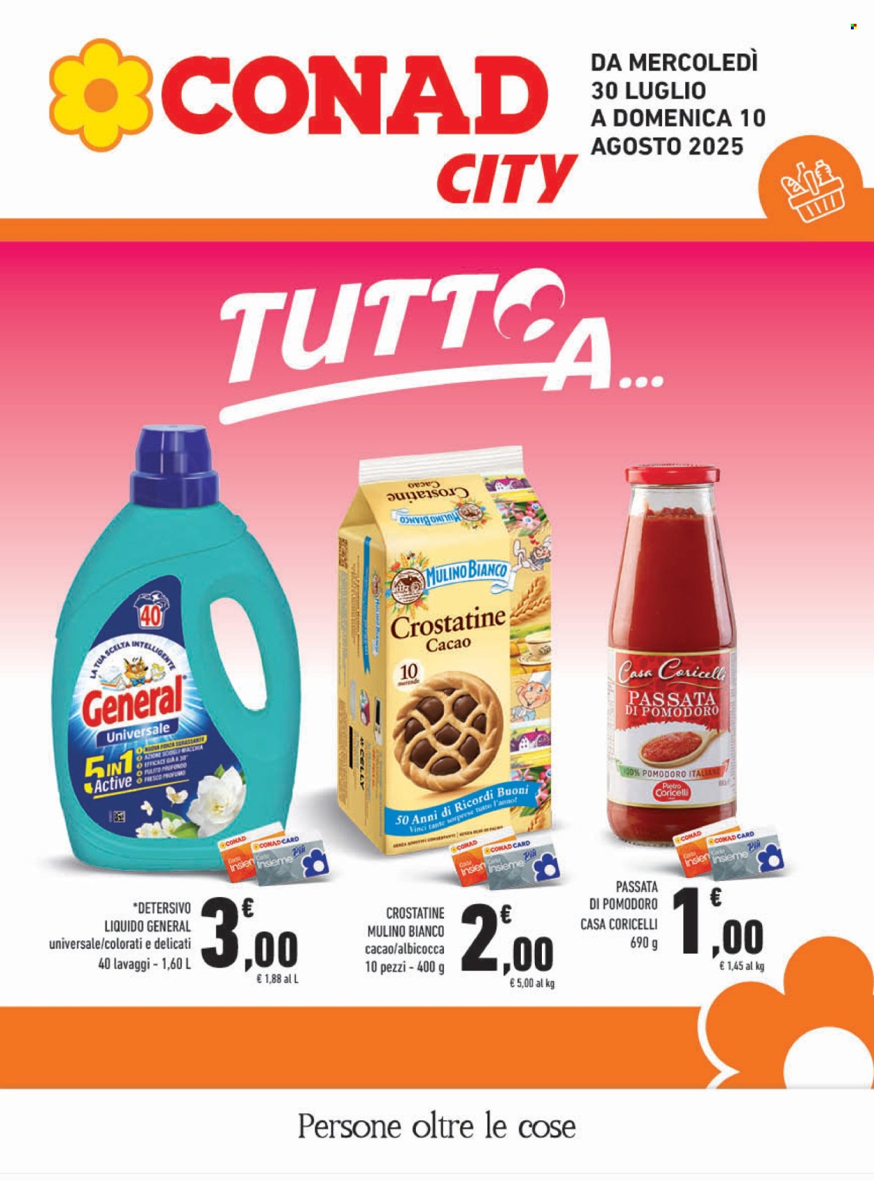 Leták Conad - 30.7.2025 - 10.8.2025. Strana 1