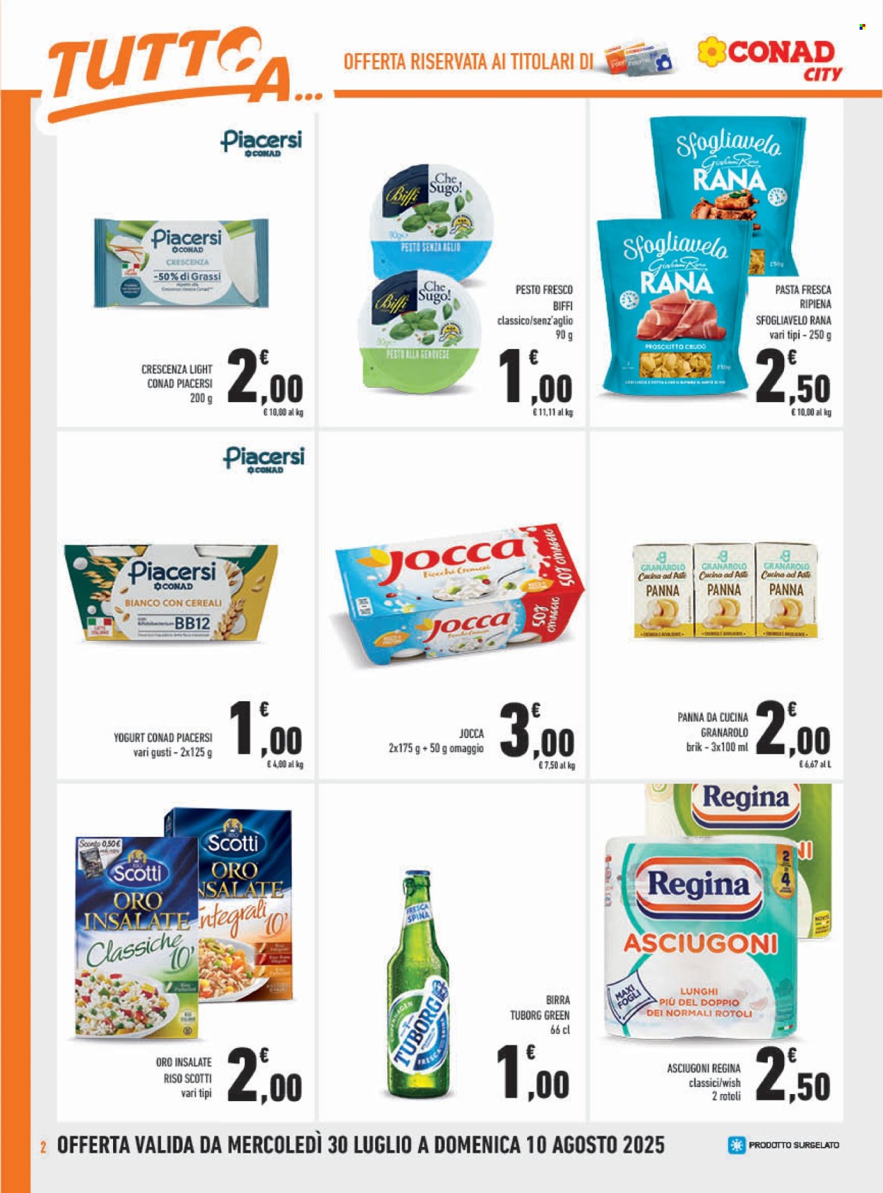 Leták Conad - 30.7.2025 - 10.8.2025. Strana 2