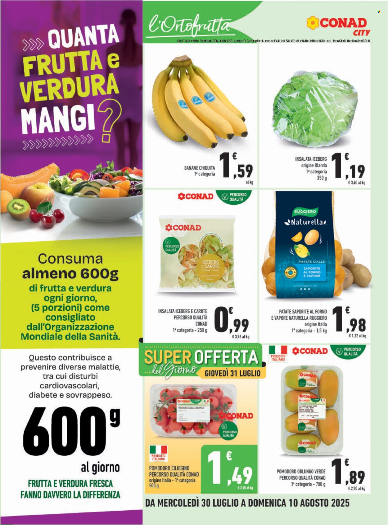 Leták Conad - 30.7.2025 - 10.8.2025. Strana 4