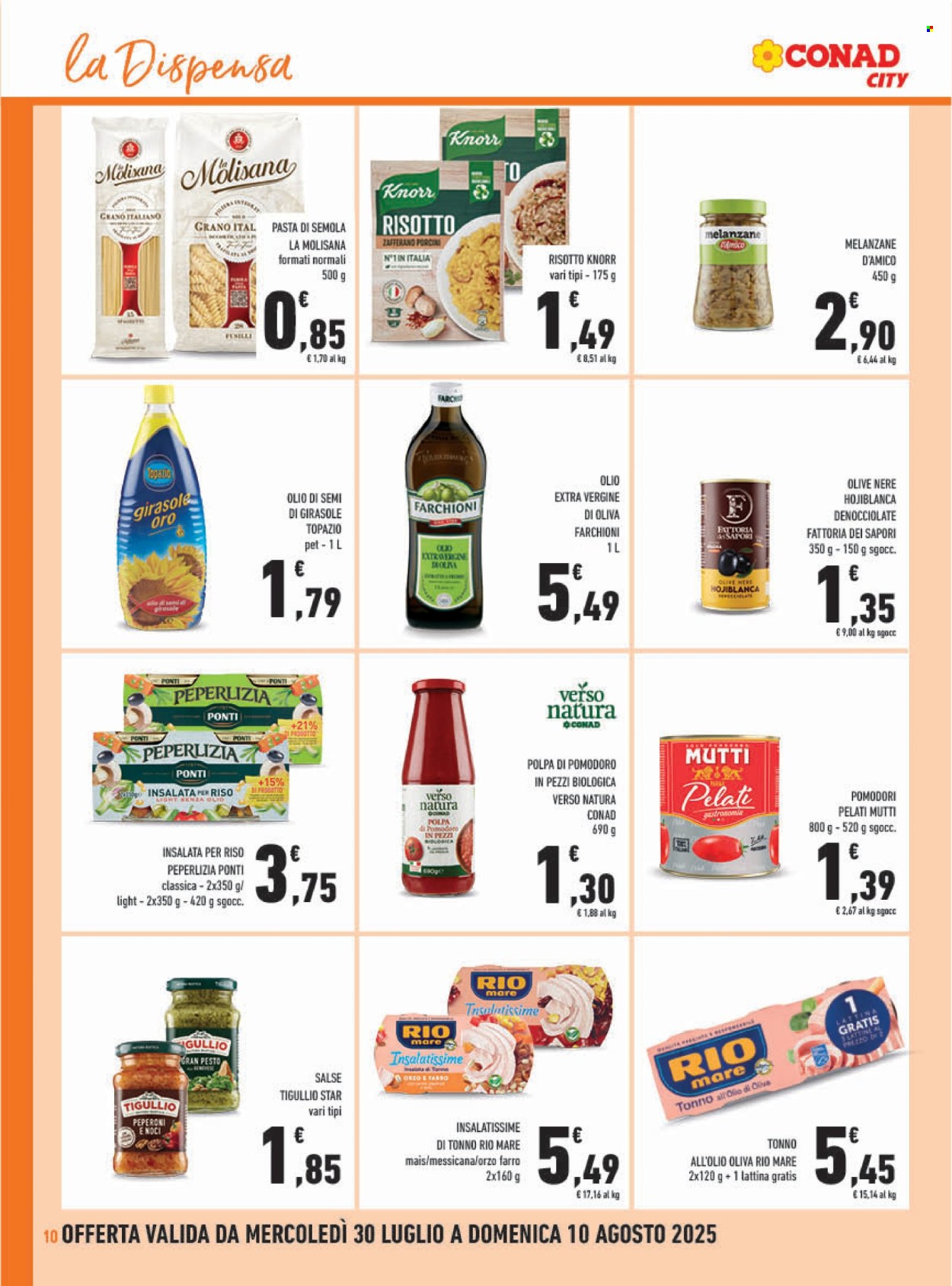 Leták Conad - 30.7.2025 - 10.8.2025. Strana 10