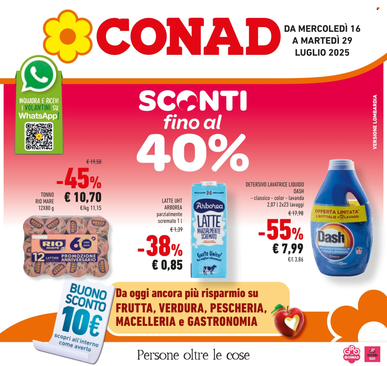Leták Conad - 16.7.2025 - 29.7.2025. Strana 1