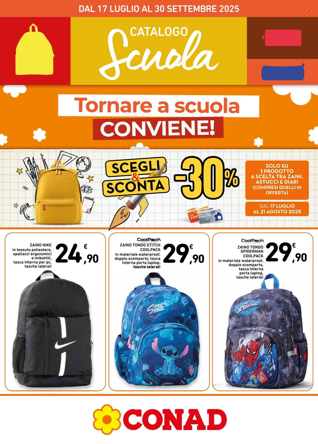 Leták Conad - 17.7.2025 - 30.9.2025. Strana 1
